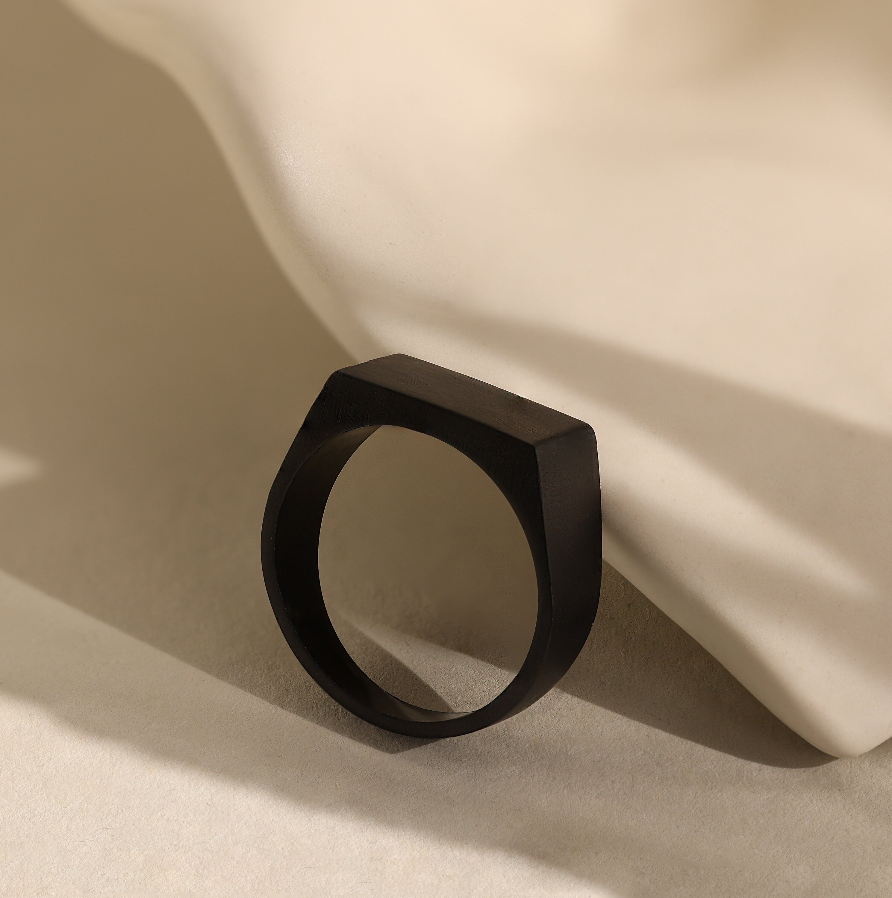 Men's Carbon Fiber Ring | Thin Black Wedding Rings for Men – E6 Rings